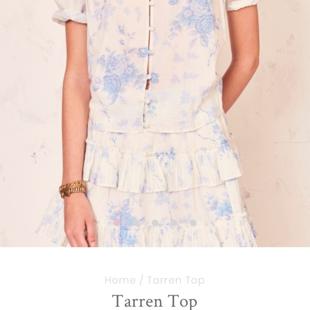 IN SEARCH OF loveshackfancy Tarren top